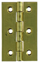 Mack 1013504 - 2 schmale Scharniere Messing H 60 x B 46 mm | 5 Stück