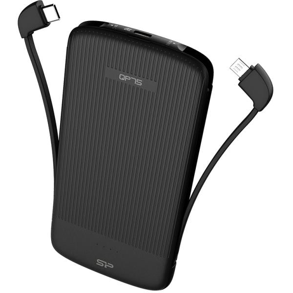 Silicon Power Silicon SP10KMAPBKQP750K QP75 PowerBank, Li-Polymer, 10.000 mAh, USB-Typ C, 500 Ladezyklus