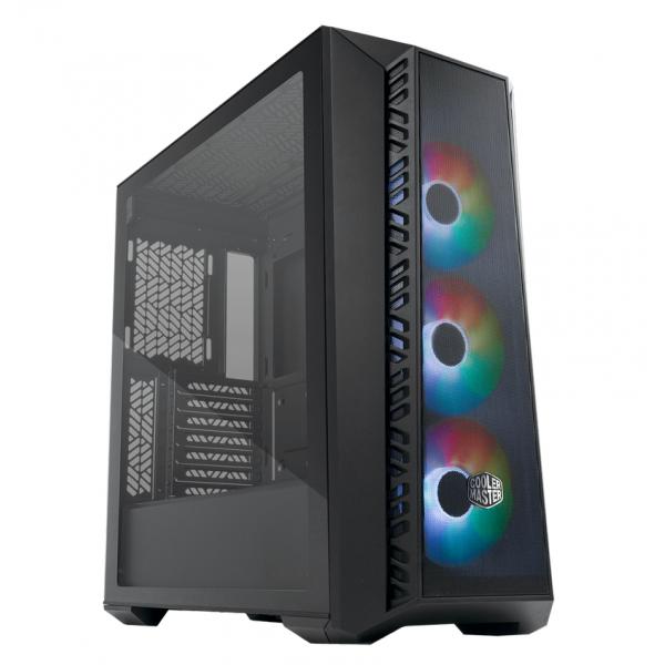 Cooler Master Cooler MB520-KGNN-S00 Masterbox 520 Mesh, Rot, ATX, MIDI, Rand-to-Edge-Transparent-Fenster