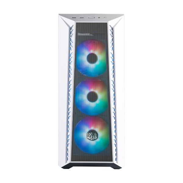 Cooler Master Cooler MB520-WGNN-S00 Masterbox 520 Mesh White, ATX, MIDI, Transparentes Fenster von Kanten zu Kanten
