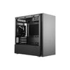 Cooler Master Cooler MCS-S400-KG5N-S00 SWILENCIO S400 mit TG-Fenster, Mini-Turm, MATX, 4x 2,5, Schwarz