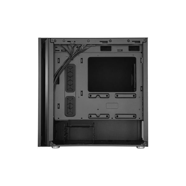 Cooler Master Cooler MCS-S400-KG5N-S00 SWILENCIO S400 mit TG-Fenster, Mini-Turm, MATX, 4x 2,5, Schwarz