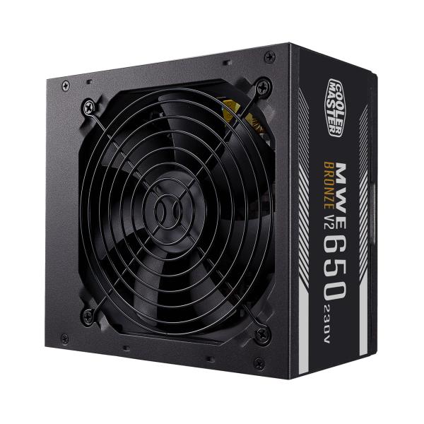 Cooler Master Cooler MPE-6501-Aabw-be MWE 650 Bronze V2, ATX, 650 W, DC-to-DC + LLC, 88%, 120 mm, Schwarz