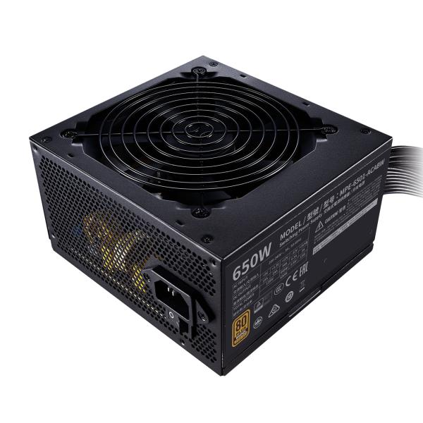 Cooler Master Cooler MPE-6501-Aabw-be MWE 650 Bronze V2, ATX, 650 W, DC-to-DC + LLC, 88%, 120 mm, Schwarz