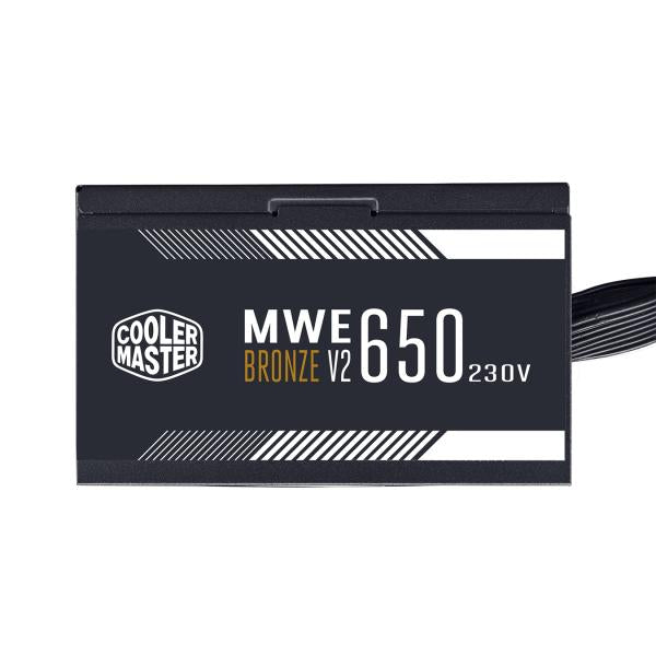 Cooler Master Cooler MPE-6501-Aabw-be MWE 650 Bronze V2, ATX, 650 W, DC-to-DC + LLC, 88%, 120 mm, Schwarz