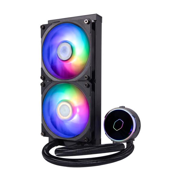 Cooler Master Cooler Mly-D24M-A23PZ-R1 PL240 Fluss, 240 mm Kühler, 120 mm x2, 0-2300 U / min ± 10%, RGB-LED