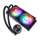 Cooler Master Cooler Mly-D24M-A23PZ-R1 PL240 Fluss, 240 mm Kühler, 120 mm x2, 0-2300 U / min ± 10%, RGB-LED - afbeelding 4