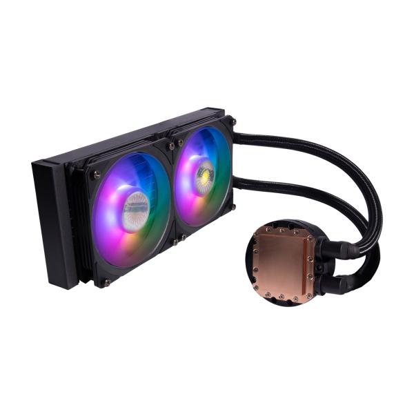 Cooler Master Cooler Mly-D24M-A23PZ-R1 PL240 Fluss, 240 mm Kühler, 120 mm x2, 0-2300 U / min ± 10%, RGB-LED