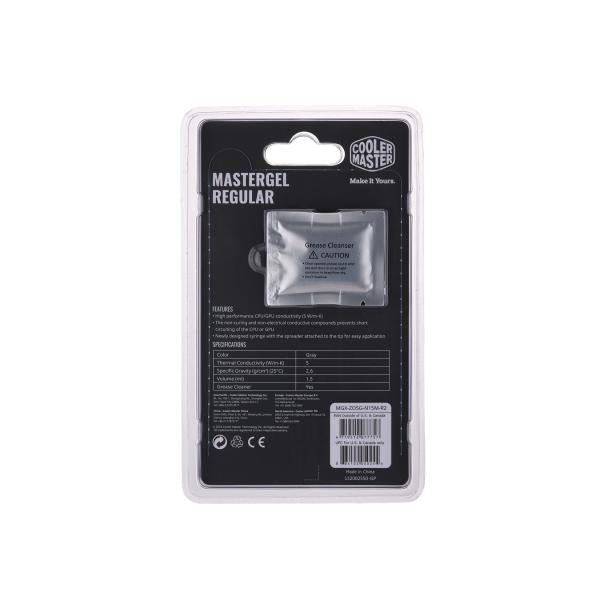 Cooler Master Cooler Mgx-Zosg-N15M-R2 Mastergel regulär, 1,5 ml, 5 W M-K, Grau