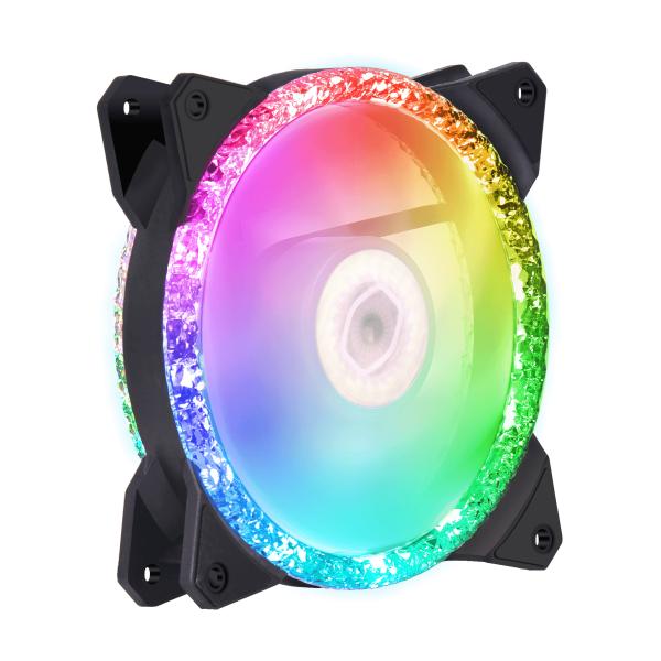 Cooler Master Cooler MFY-B2DN-20NPA-R1 MF120 Prismatic, 3-pin Argb, 120 mm, 650-2000 U / min, 8 27 DBA