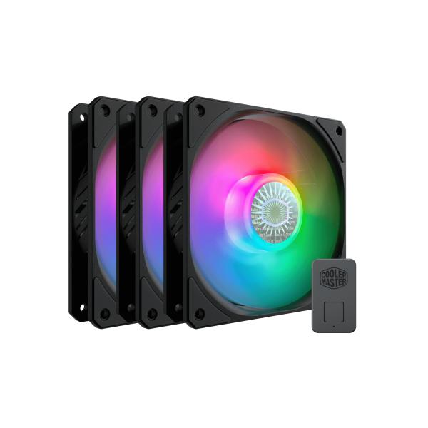 Cooler Master Cooler MFX-B2DN-183PA-R1 SCHNELFLOW 120 ARGB 3 in 1, 3x 120 mm, 650-1800 U / min, 8 27 DBA