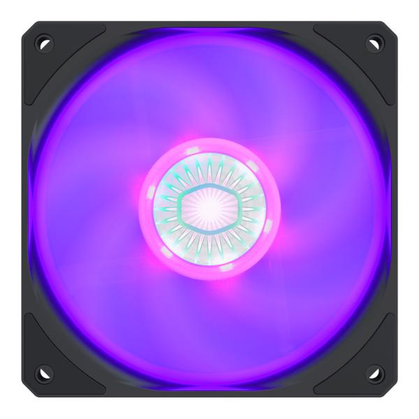 Cooler Master Cooler MFX-B2DN-18NPC-R1 AugenleLlow 120 RGB, 4-Pin, 120 mm, Gewehr, 650-1800 U / min, 8 27 DBA