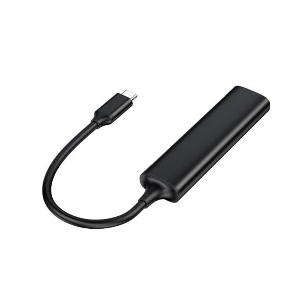 Concepttronic Hubbies12B Hubbies 4-Port USB 3.0 Hub, 2 USB-C 2 USB-A-Ports, Aluminium-Fall, USB-C