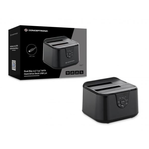 Conceptronic Conceptronic Donn12B Donn12B Dual Bay 2,5 Zoll 3,5 Zoll SATA Festplatte Dock USB 3.0