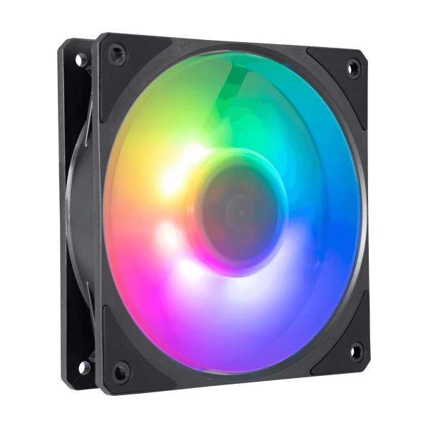 Cooler Master Cooler MFZ-M2DN-24NP2-R1 Mobius 120p Argb, 120 mm, 2400 U / min, 30 dB, 75,2 CFM, Schwarz