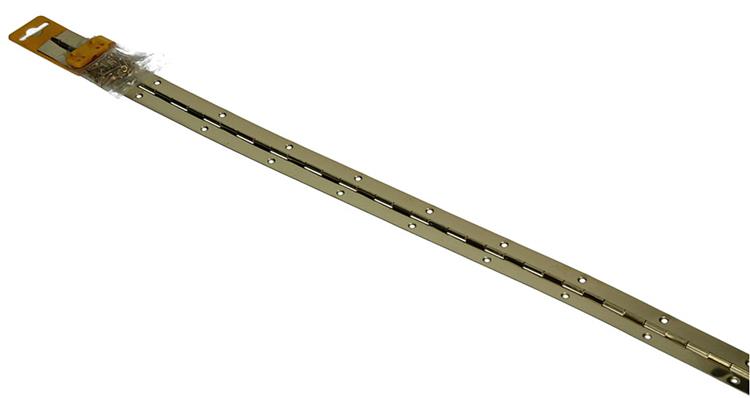 1013331 - 1 Klavierscharnier vermessingt L 72 cm x 32 mm | 10 Stück