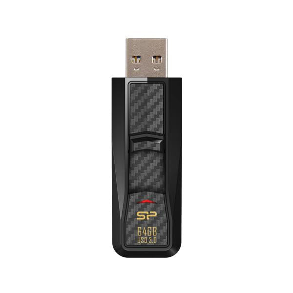 Siliziumleistung SP256GBUF3B50V1K Blaze B50, 256 GB, USB Typ-A, 3,2 Gen 1 (3,1 Gen 1) Hülse, Schwarz