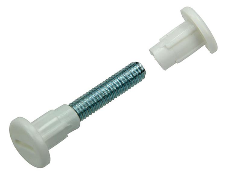 Mack 1015828 – 5 Verbindungsschrauben weiß 34–44 mm | 10 Stück