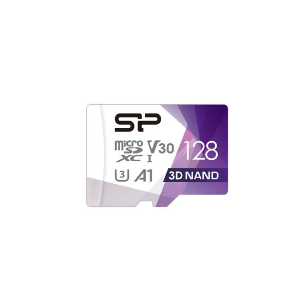 Silicon Power SP128GBSTXDU3V20AB Superior Pro, 128 GB, MicroSDXC, Klasse 10, UHS-I, 100 MB S, 80 MB s