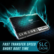 Silicon Power Silicon SP480GBSS3S55S25 SLIM S55 SSD, 480 GB, 2,5, SATA3, 6 Gbit S, SLC, 560 500 MB S., Blau - afbeelding 3