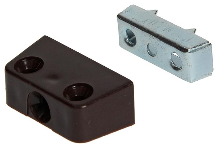 Mack 1013470 - 4 Panelverbinder Trapez braun | 5 Stück