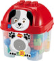 ABRICK -Bausteine ​​Hund in Lagerbox, 50dlg.