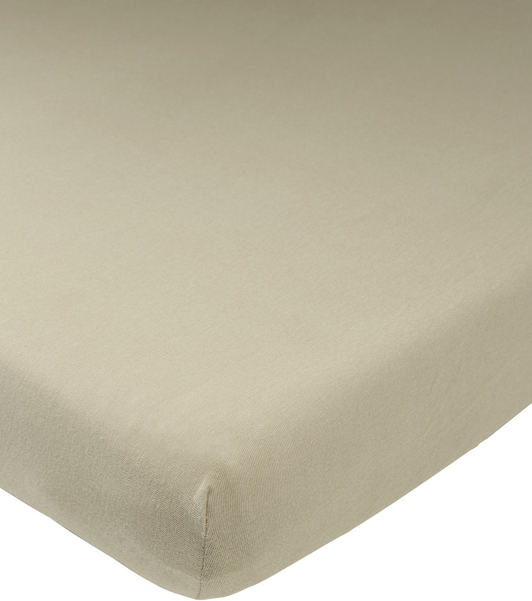 Meyco Baby Uni Spannbettlaken Juniorbett – Taupe – 70x140 150cm