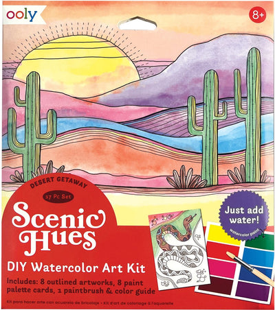 Ooly – malerische Farbtöne – d.i.y. Aquarell-Kunstset – Wüstenurlaub