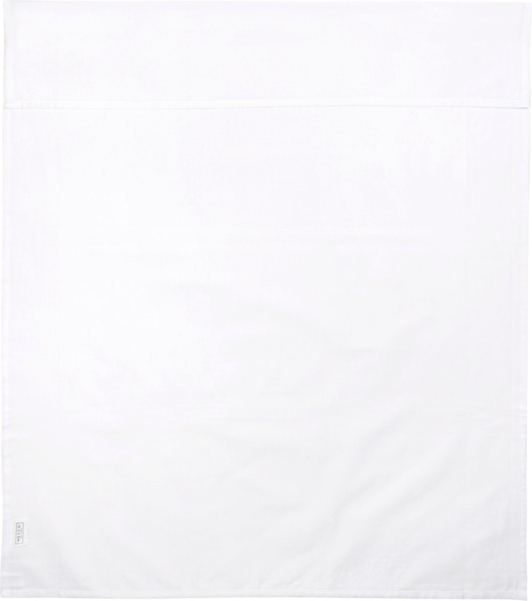 Meyco Baby-Uni-Bettlaken – weiß – 100 x 150 cm – 0,3 tog