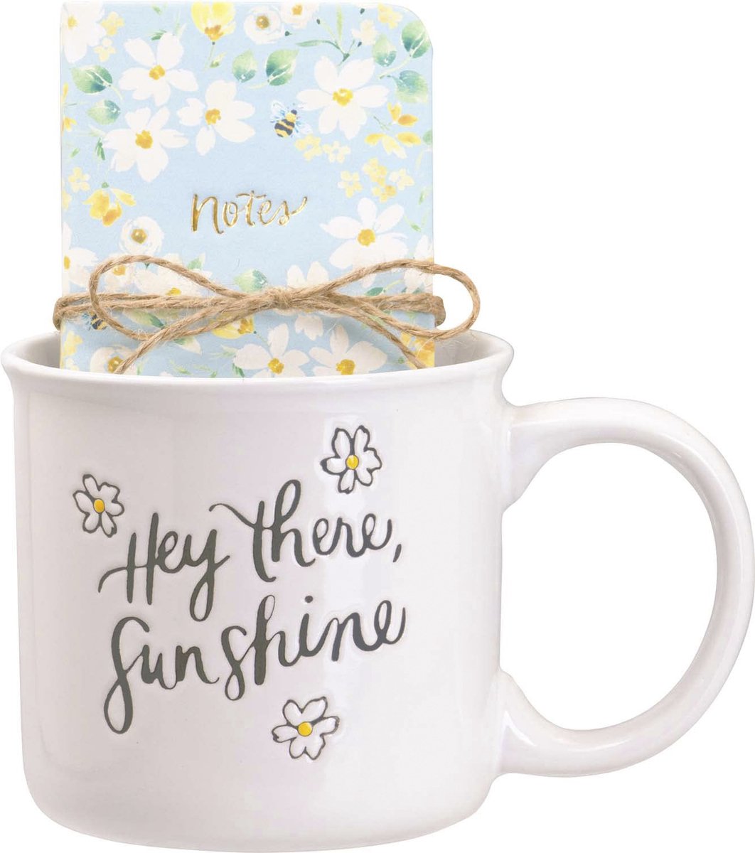 Kangaro Eccolo GIF-Set – Tasse 580 ml und Notizbuch – Hey there Sunshine – ec-hc102a