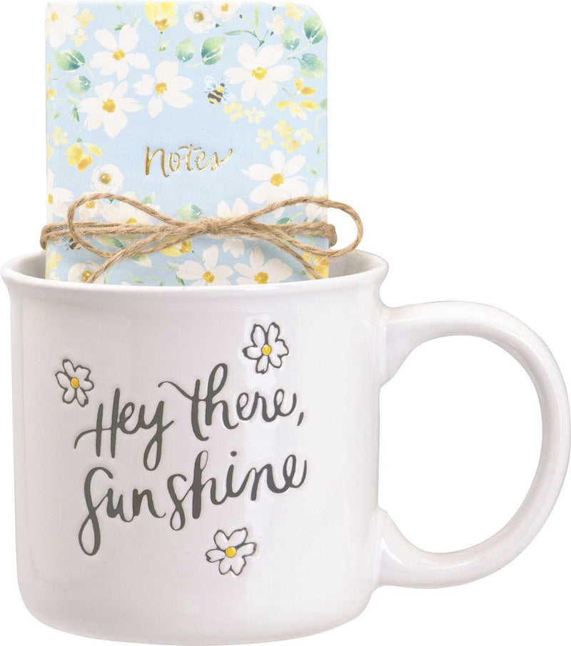 Kangaro Eccolo GIF-Set – Tasse 580 ml und Notizbuch – Hey there Sunshine – ec-hc102a