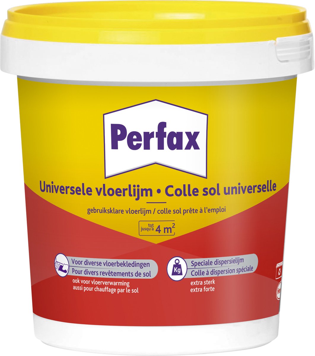 Perfax Bodenkleber 1 kg | universelle Haftung für PVC-Textilien | schnelle Endfestigkeit einfache Anwendung | Verwandeln Sie Ihre Bodenprojekte!