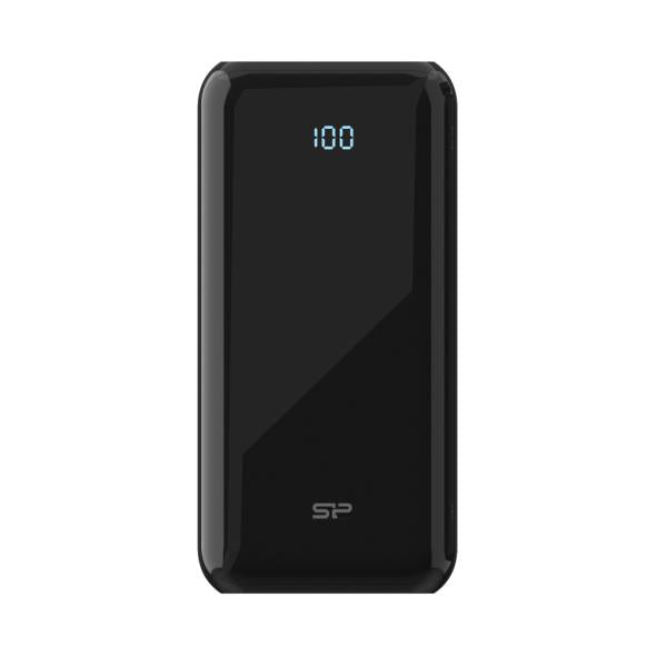 Silicon Power Silicon SP20KMAPBKQS280K QS28 Powerbank, 20000 mAh, Lithiumpolymer, 2x USB Typ-A, Schwarz