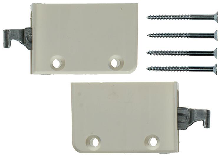 Mack 1015834 – 2 Schrankaufhänger weiß | 10 Stück