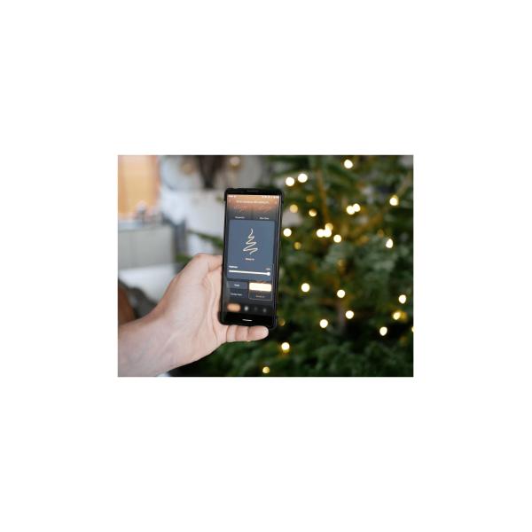 WOX WOX R5170 Smart Weihnachtsbeleuchtung Wi-Fi 40 Meter, 400 LEDs, 230 Lumen, warmweiß mit Dunkel und Klang