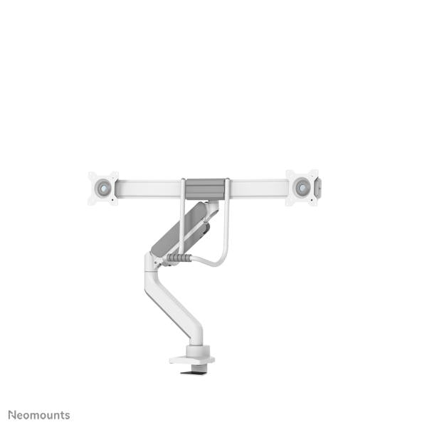 Neomounts Neomounts DS75-450WH2 Vollbewegungsbildschirm-Schreibtischhalterung, 2 Bildschirme, Topfix Clamp Grommet