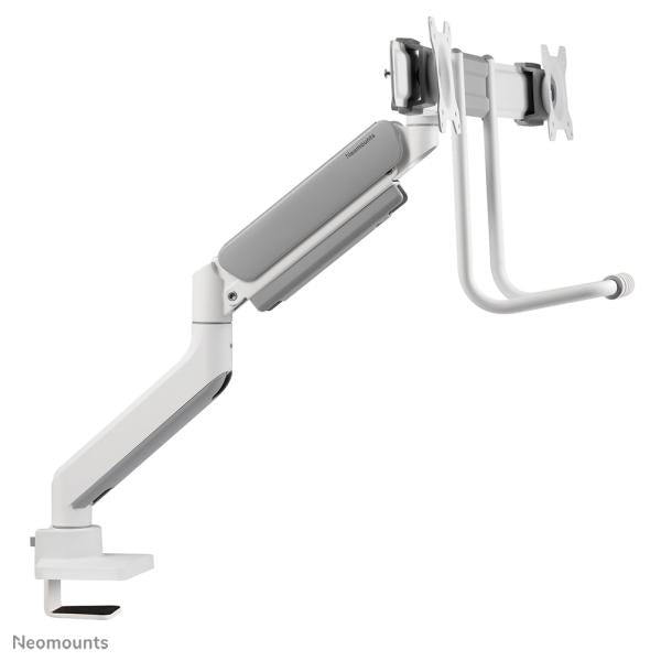 Neomounts Neomounts DS75-450WH2 Vollbewegungsbildschirm-Schreibtischhalterung, 2 Bildschirme, Topfix Clamp Grommet