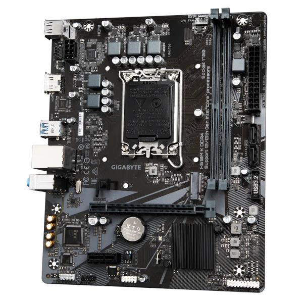 Gigabyte Gigabyte H610m K DDR4, LGA1700, Intel H610m, M.2 Gen3x4, Gbe Lan, PCIe 4.0