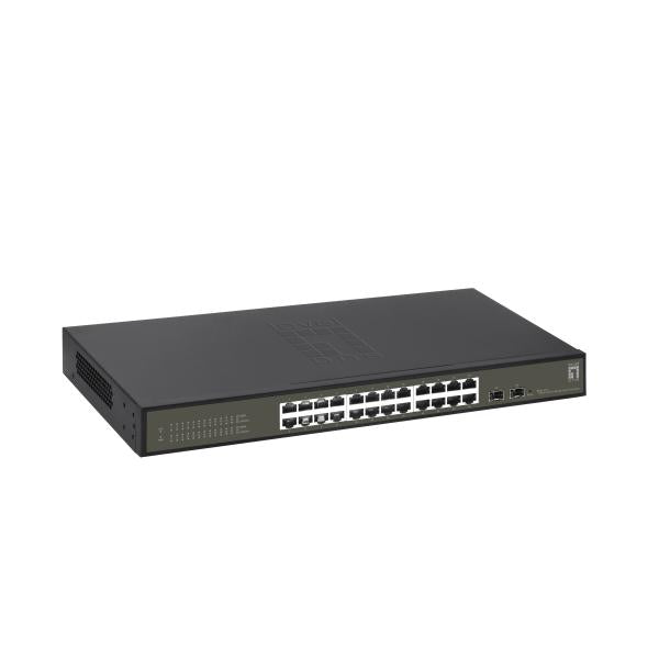 LevelOne LevelOne GES-2126 Hilbert 26-Port Gigabit Lite Managed L2 Switch, 24x RJ45, 2x SFP, 1000 Mbit / s
