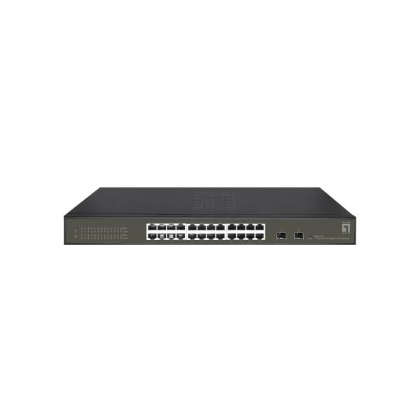 LevelOne LevelOne GES-2126 Hilbert 26-Port Gigabit Lite Managed L2 Switch, 24x RJ45, 2x SFP, 1000 Mbit / s