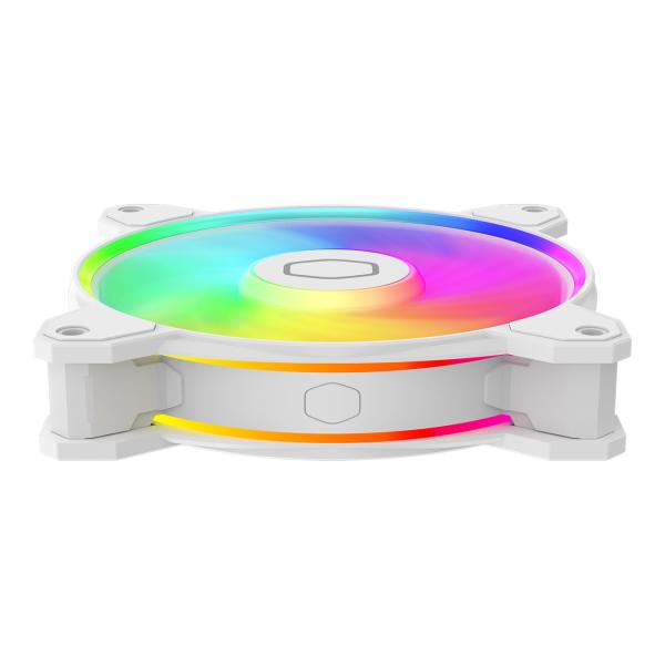 Cooler Master Cooler MFL-B2DW-21NP2-R2 Masterfan MF120 Halo2 White Edition, 120 mm, 27 dB, 51,88 CFM, Weiß