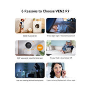 WOX WOX R4259 VENZ von WOX R4259PT HD -Kamera 360 Grad Rotaizable - afbeelding 2