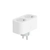 WOX WOX R6153 Smart Double Plug mit Energiemeter und Erdungsboden