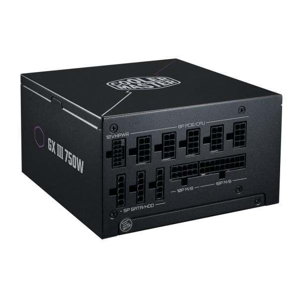 Cooler Master Cooler MPX-7503-Aafag-Beue GX3 Gold 750 Modular, ATX, 750W, = 90%, 1900 U / min, Schwarz