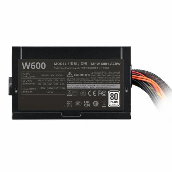 Cooler Master Cooler MPW-6001-ACBW-BE1 Nex White W600 230 V, ATX, 600W, 120 mm, Schwarz