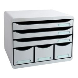 Kommode Exacompta Store-Box Maxi hellgrau