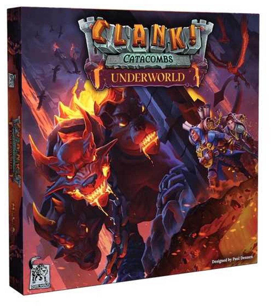 Asmodee-Brettspiel klappert! Strategisches Abenteuer in der Unterwelt der Katakomben.