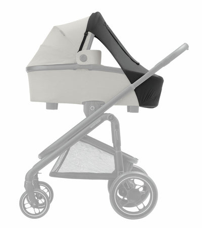 Maxi-Cosi-Sonnenschutz, kompatibel mit Babywannen, Kinderwagen und Babyschalen, UPF 50+ Schutz, mit Guckfenster, schützt das Baby vor der Sonne, vielseitig einsetzbar, schwarz