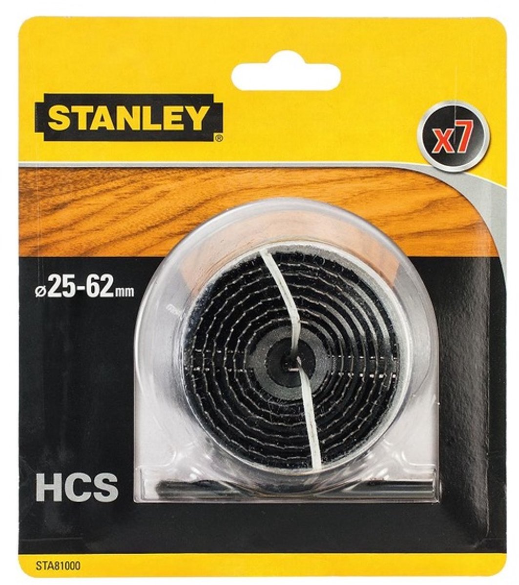 Stanley sta81005-xj – Lochsägen-Set – Holzbearbeitung – 25–62 mm – HCS-Stahl