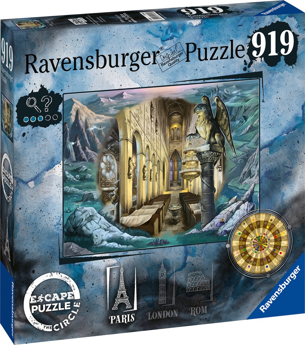 Ravensburger Escape the Circle Puzzle Paris – Legpuzzel – 920 Stück